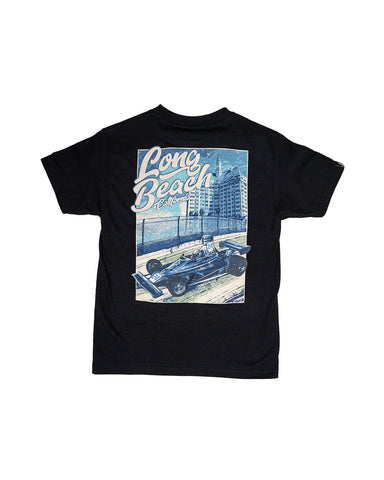 Vintage Auto Race Car Men's Black T-Shirt