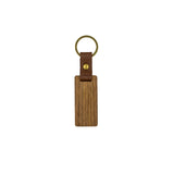 Cursive LB Wood Keychain