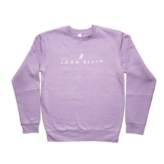 Women's Embroidered Plum Crew Neck Sweater