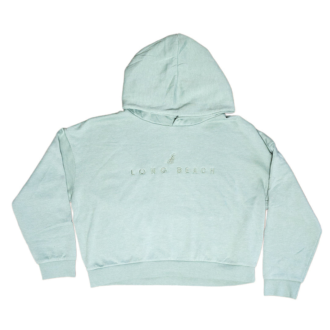 Women's Embroidered Sage Hoodie