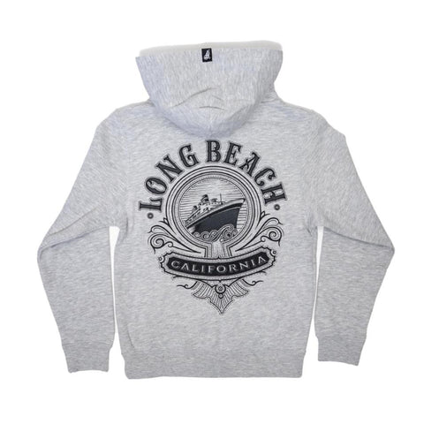 Cali Queen Youth Heather Grey Zip Up Hoodie