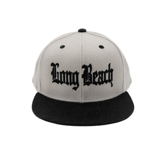 YOUTH Old English Grey & Black Snapback