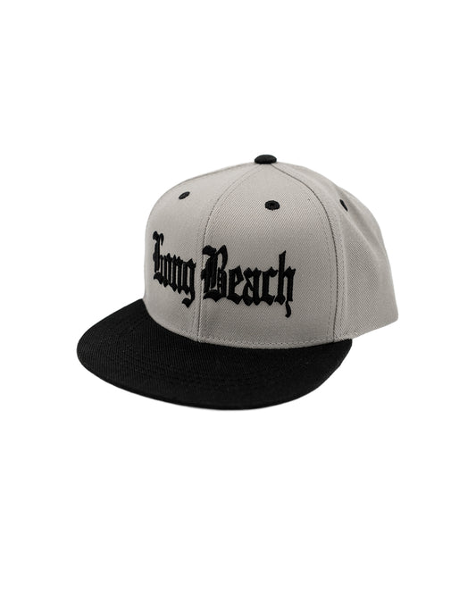 YOUTH Old English Grey & Black Snapback