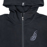 Cursive LB Men's Black Perform Zip Up Hoodie