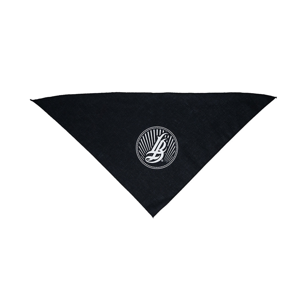 Cursive LB Sunset Black Dog Bandana