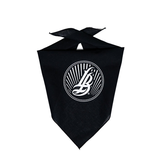Cursive LB Sunset Black Dog Bandana