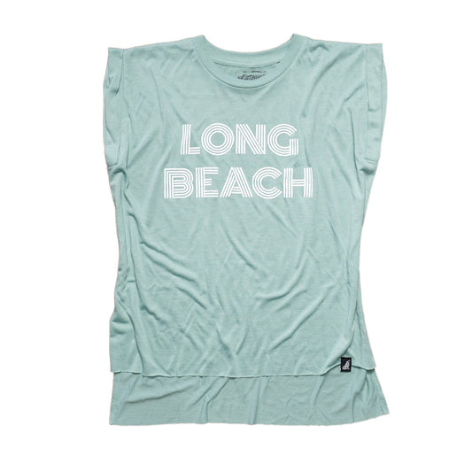 Monoton Women’s Mint Flowy Muscle T-Shirt