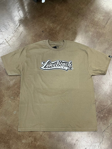 Long Beach Clothing Co. Logo Men's Tan T-Shirt