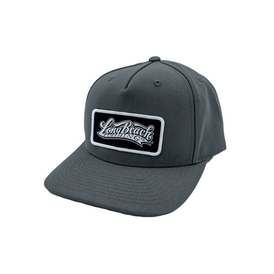 OG Logo Patch Charcoal Snapback (Curved Bill)