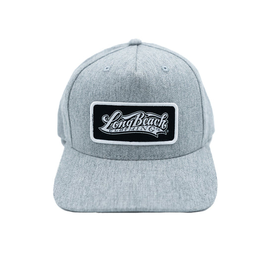 OG Logo Patch Heather Grey Snapback (Curved Bill)