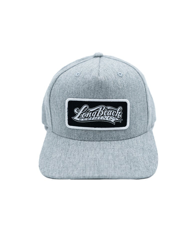 OG Logo Patch Heather Grey Snapback (Curved Bill)