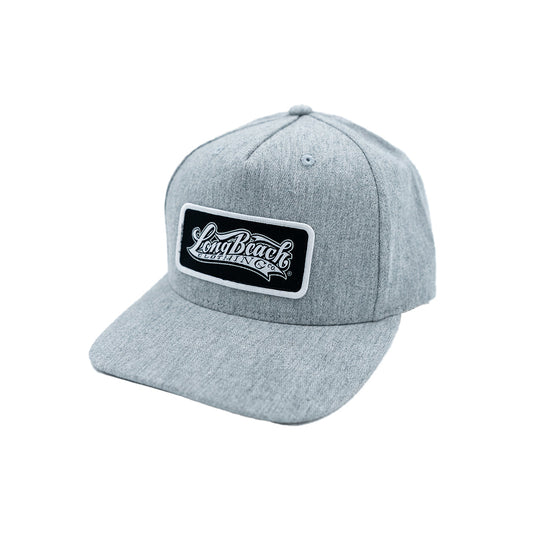 OG Logo Patch Heather Grey Snapback (Curved Bill)