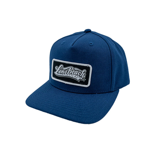 OG Logo Patch Navy Snapback (Curved Bill)