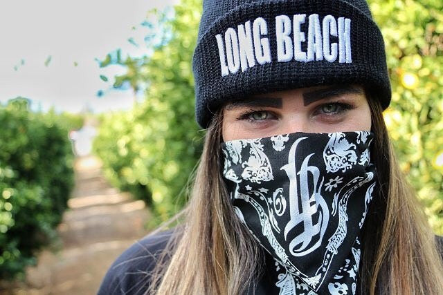 Long Beach Black Bandana