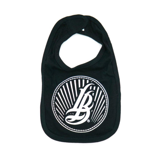 Cursive LB Sunset Black Bib