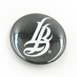 Black Cursive LB Button