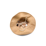 Cursive LB Black on Sandstone Fishing Hat