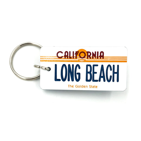 Golden State License Plate Keychain