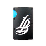 Cursive LB Black Slim Metal Cardholder