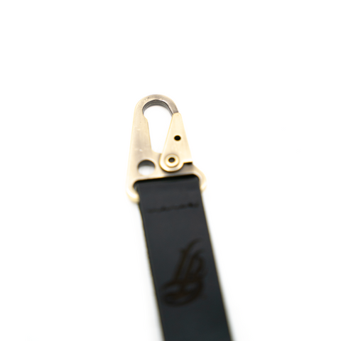 Leather 2025 carabiner keychain
