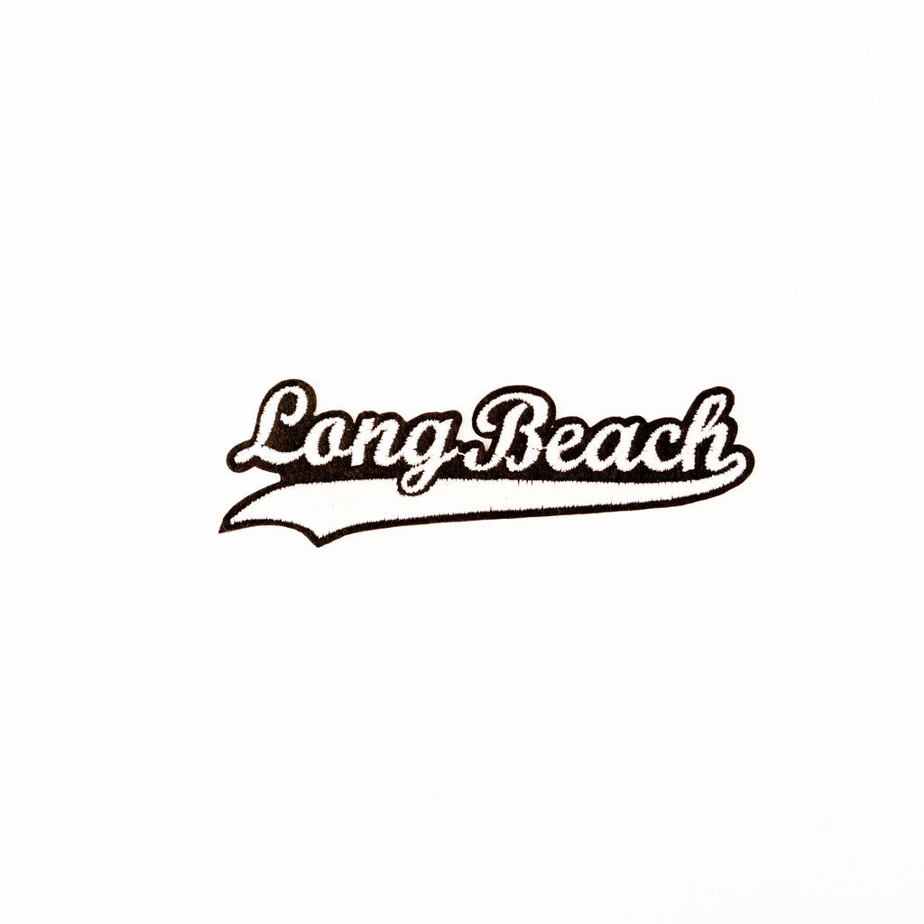 Cursive Long Beach Silver Patch Long Beach Clothing Co.
