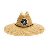 Women's Cursive LB Established Patch Natural Straw Hat