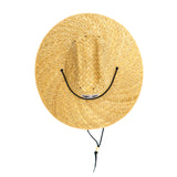 Men's Cursive LB Established Patch Natural Straw Hat