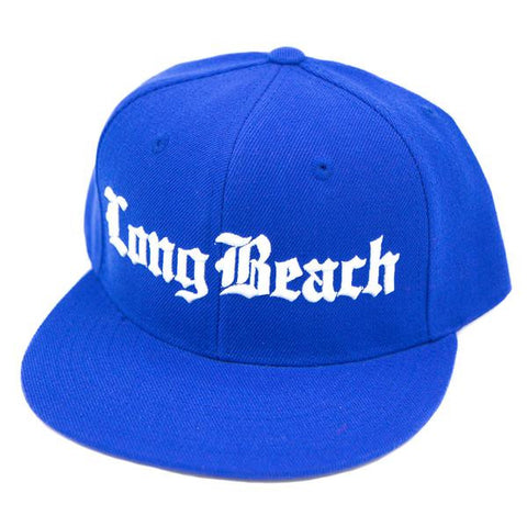 Old English Long Beach Royal Blue Snapback