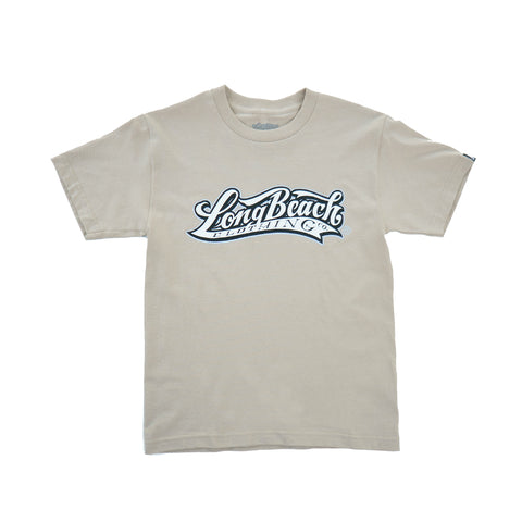 Long Beach Clothing Co. Logo Men's Sand T-Shirt