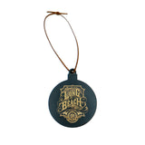 Black Melamine Oil Logo Ornament