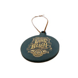 Black Melamine Oil Logo Ornament