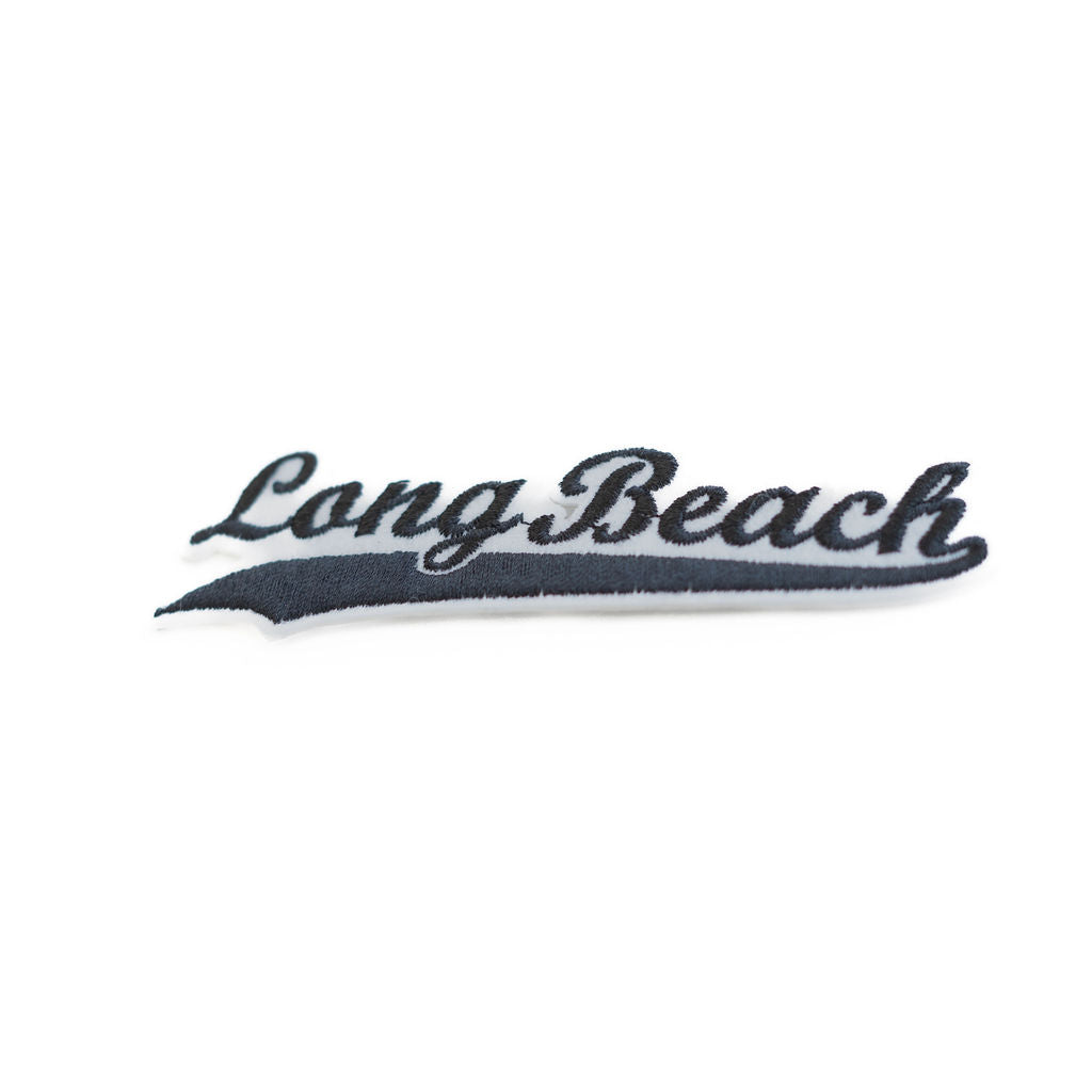 Cursive Long Beach Black Patch – Long Beach Clothing Co.