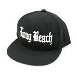 Old English Long Beach Black Youth Snapback