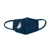 Cursive LB Navy Fitted Mask